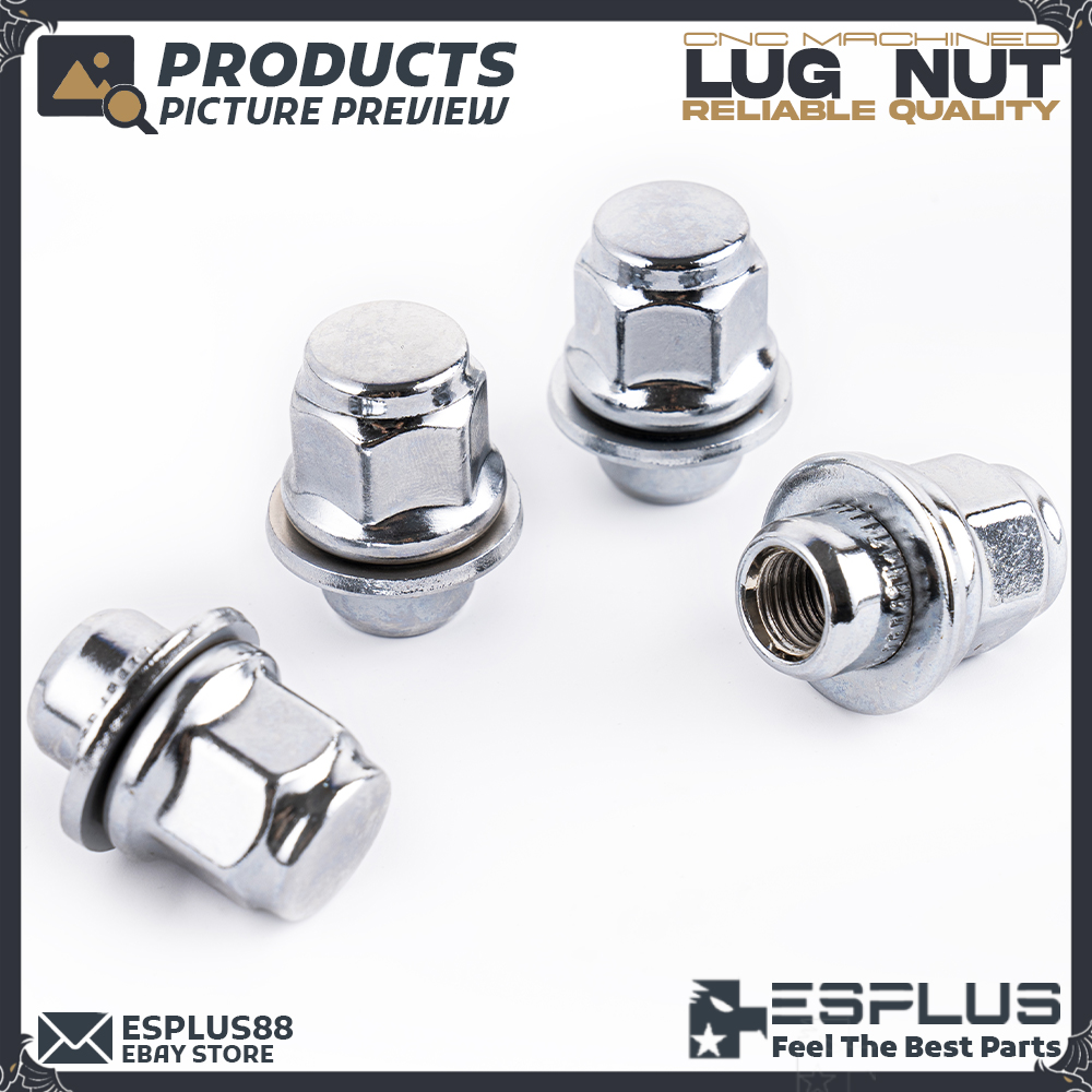 20] Chrome INFINITI OEM Factory Style 12X1.25 Mag/Flat Seat