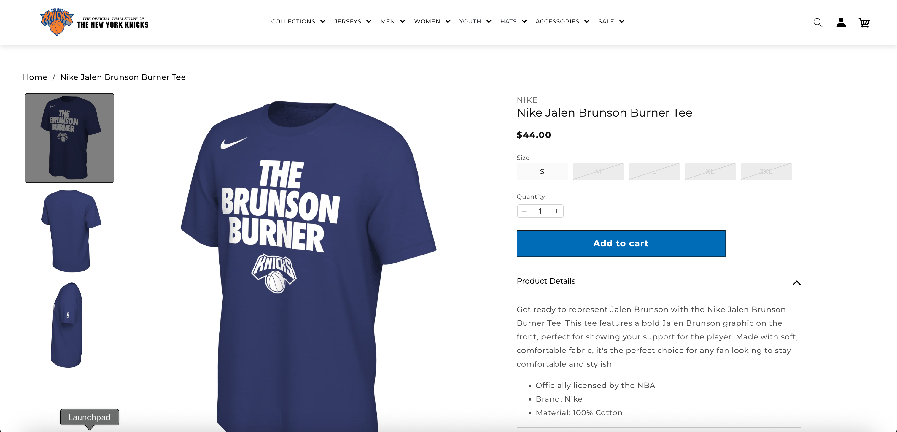 Nike New York Knicks Jalen Brunson 