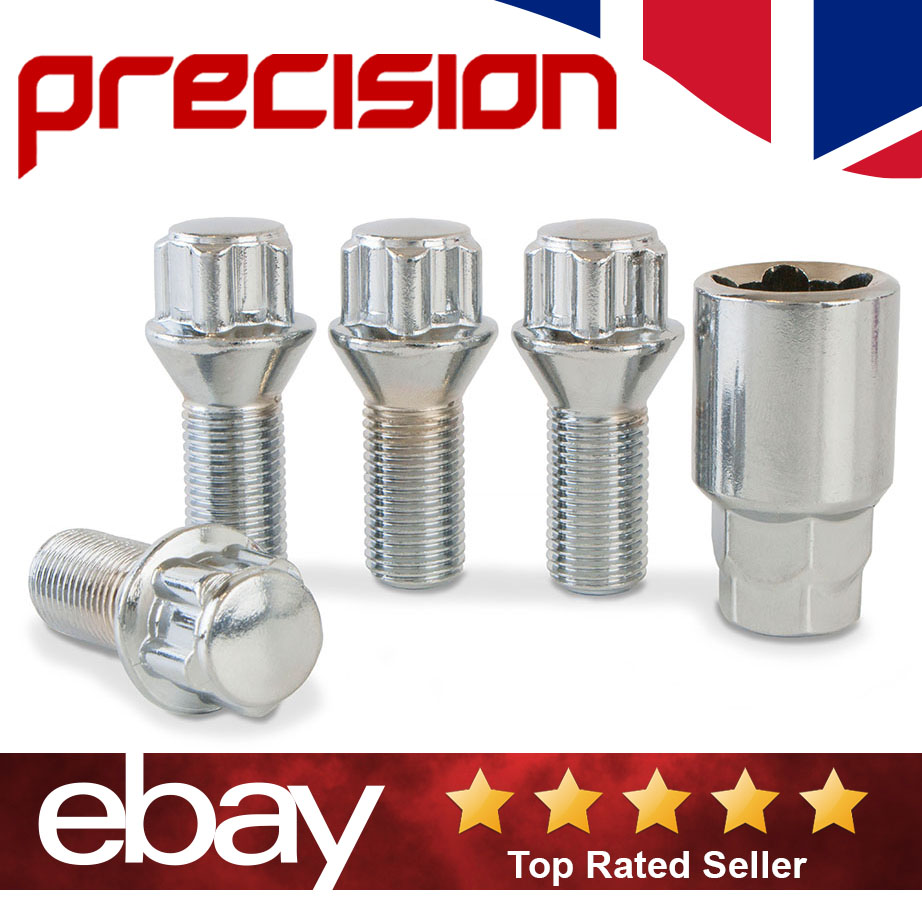 4 x ALLOY WHEEL LOCKNG BOLTS FOR BMW X5 (E53) 1999-2006 M14x1.5 LUG
