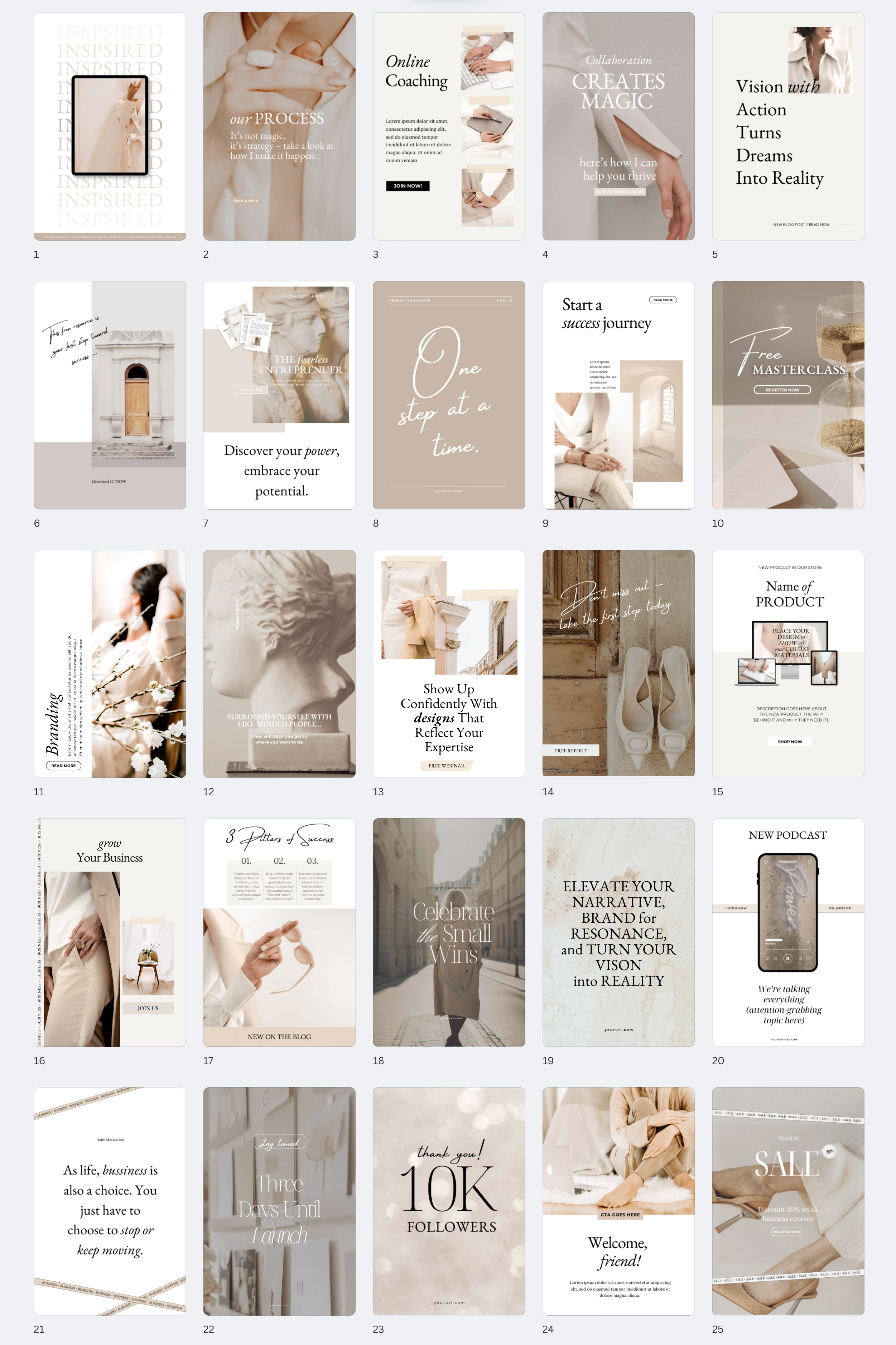 Stylique Design Theme Classique Vogue Bonus Kajabi Canva Pinterest Format Template