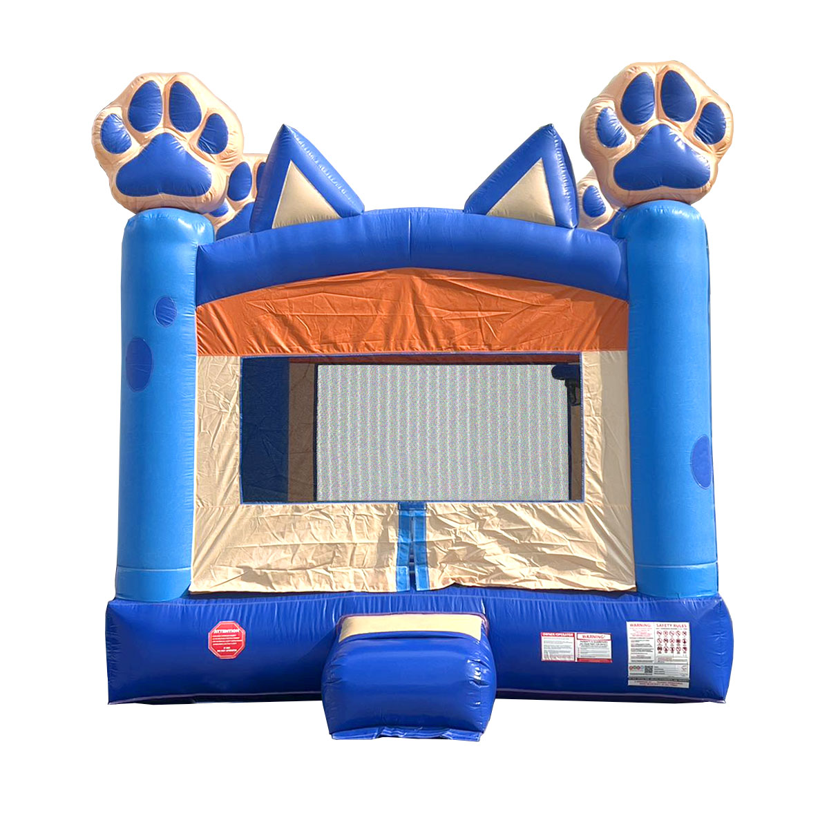 バッグ MR. DOB Bounce Carry-On Travel Set Blue Crossover Blue Dog Bounce House Commercial Inflatable