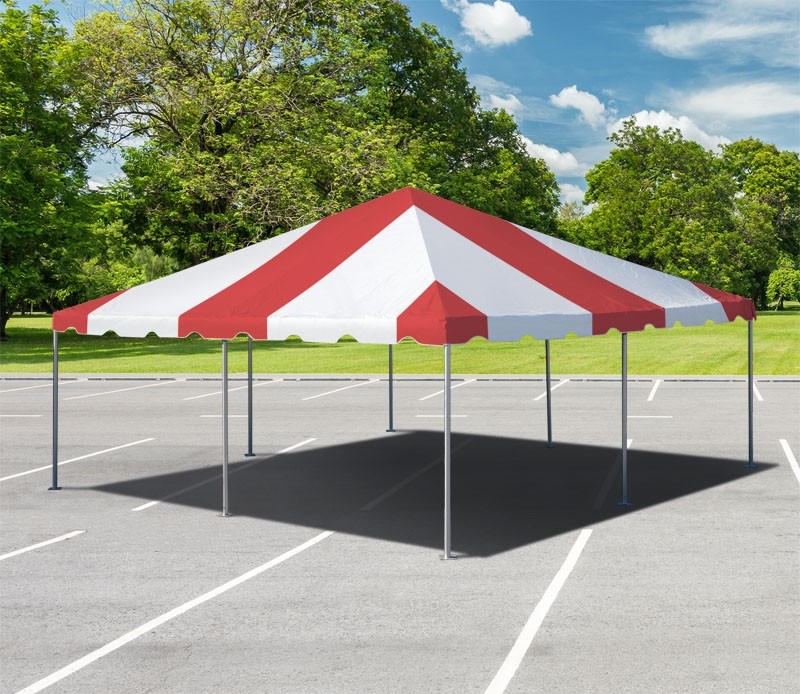 20x20 Commercial Heavy Duty Frame Tent Red Canopy Event Wedding